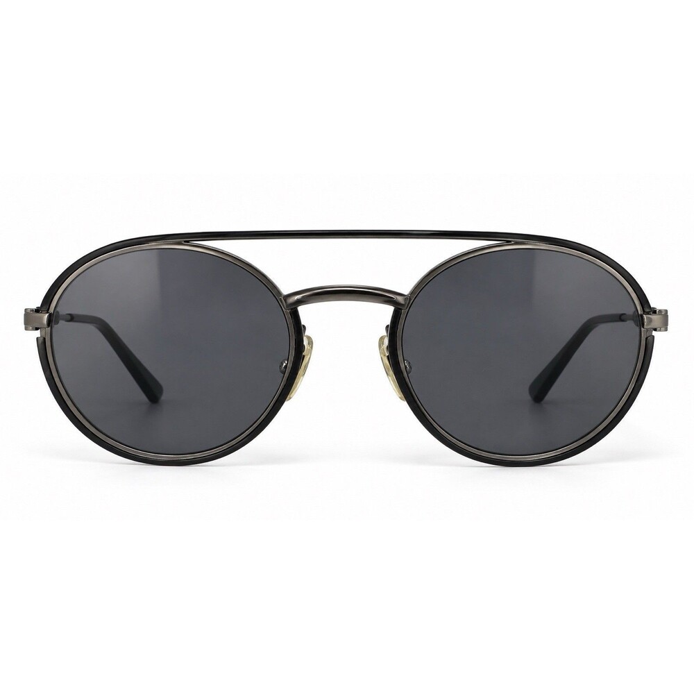 Dior Homme Synthesis 01 Sunglasses Black Round 51-22-155 w/ Case Box